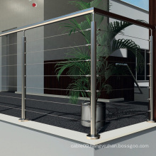 Indoor cable fence system for residential stairs